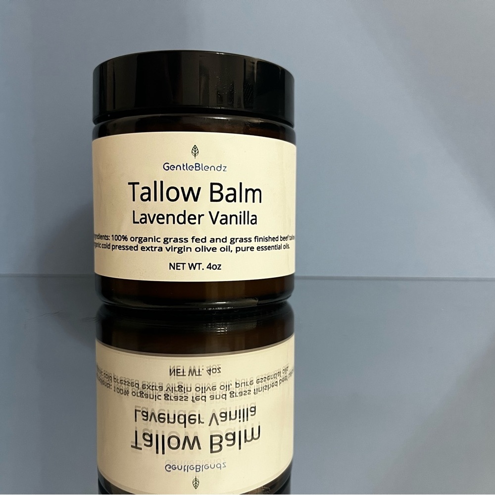 Organic Beef Tallow Balm - Lavender Vanilla - Made to order.